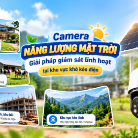 Camera Năng lượng mặt trời - Giải pháp an ninh bền vững, hiện đại