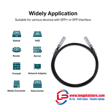 3 Meters 10G SFP+ Direct Attach Cable TP-LINK TL-SM5220-3M