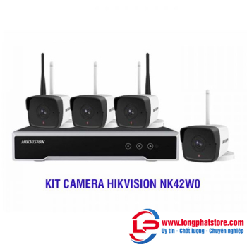 Bộ Kit 4 Camera IP Wifi 2MP HIKVISION NK42W0