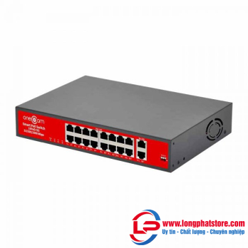 Switch PoE 16 cổng ONECAM SW-18-16P-B