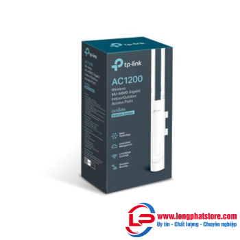 Access Point ngoài trời Dual-band AC1200 Tốc độ 867Mbps TP-LINK EAP225-Outdoor