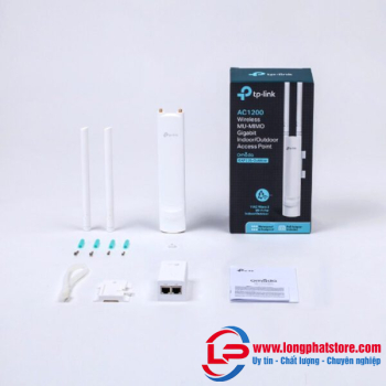 Access Point ngoài trời Dual-band AC1200 Tốc độ 867Mbps TP-LINK EAP225-Outdoor