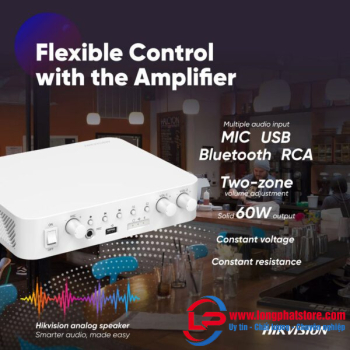 Âm ly Analog công suất 60W Hikvision DS-QAE0A60G1-VB