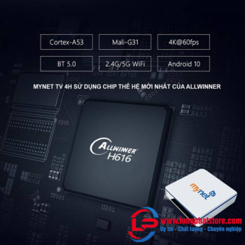 Android Tv Box MYNET TV 4H Ram 4G, Rom 32G