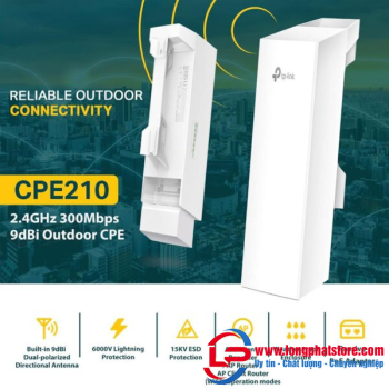 Bộ bắn điểm Wifi ngoài trời 9dBi TP-Link CPE210