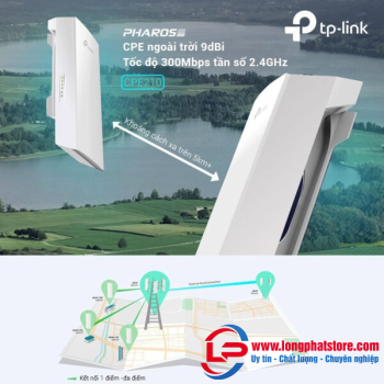 Bộ bắn điểm Wifi ngoài trời 9dBi TP-Link CPE210