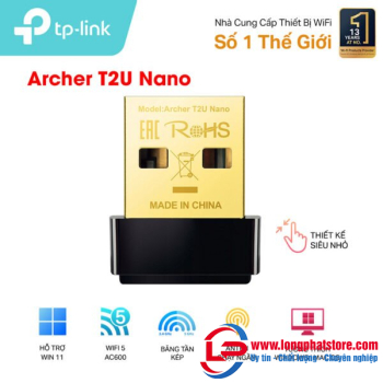 Bộ chuyển đổi USB Wifi TP-Link Archer T2U Nano