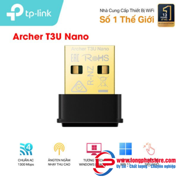 Bộ chuyển đổi USB Wifi TP-Link Archer T3U Nano