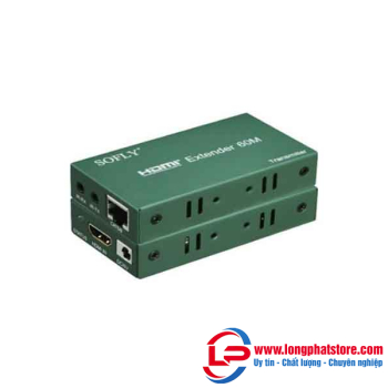 Bộ kéo dài HDMI Sofly 50 mét bằng cáp mạng