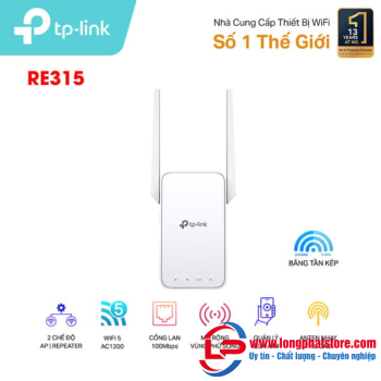 Bộ mở rộng sóng Wifi Mesh TP-Link RE315 Chuẩn AC1200