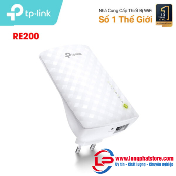Bộ mở rộng sóng Wifi TP-Link RE200 Chuẩn AC 750Mbps