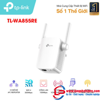 Bộ mở rộng sóng WiFi TP-LINK TL-WA855RE Chuẩn N 300Mbps