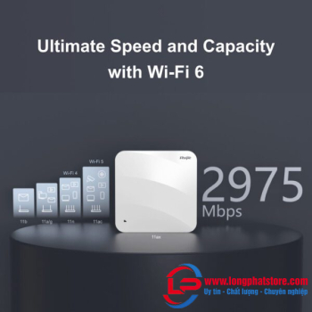 Bộ phát Wifi treo trần hoặc gắn tường RUIJIE RG-AP820-L(V3)