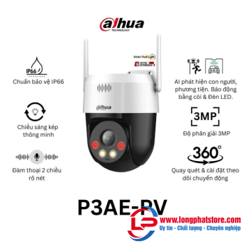 Camera IP 4G 3MP DAHUA DH-SD-P3AE-PV-4G
