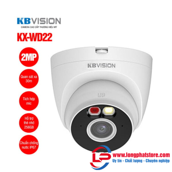 Camera dome Wifi 2MP KBVISION KX-WD22