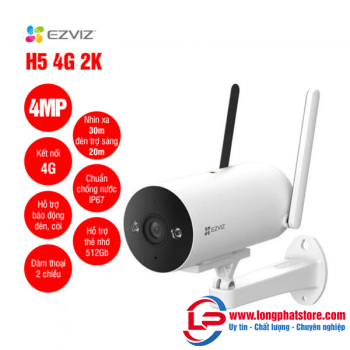 Camera ngoài trời không dây EZVIZ H5 4G 2K