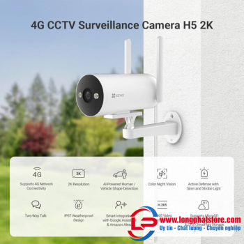 Camera ngoài trời không dây EZVIZ H5 4G 2K