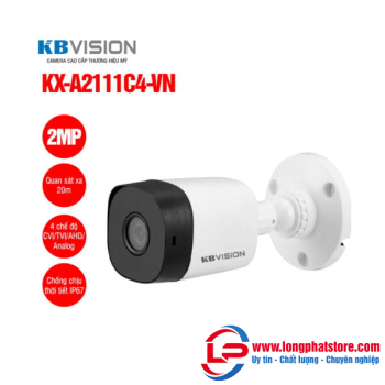 Camera thân HD Analog 2MP KBVISION KX-A2111C4-VN