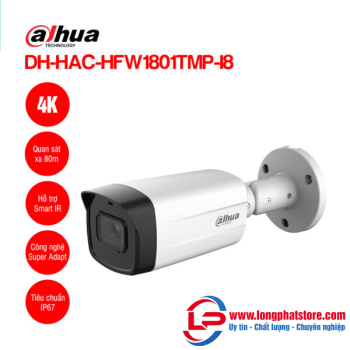 Camera HDCVI 4K DAHUA DH-HAC-HFW1801TMP-I8