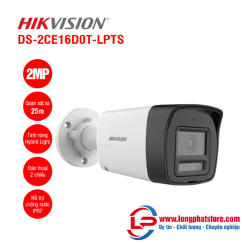 Camera HDTVI 2MP HIKVISION DS-2CE16D0T-LPTS