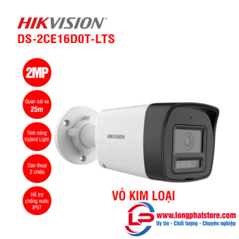 Camera HDTVI 2MP HIKVISION DS-2CE16D0T-LTS