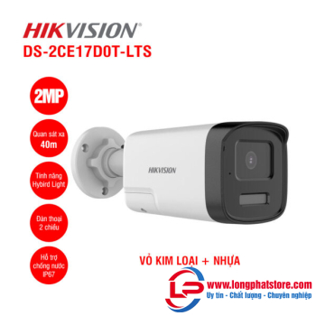 Camera HDTVI 2MP HIKVISION DS-2CE17D0T-LTS