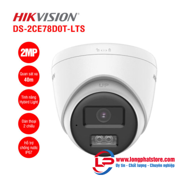Camera HDTVI 2MP HIKVISION DS-2CE78D0T-LTS