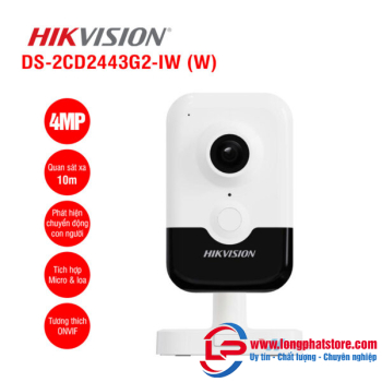Camera Wifi 4MP HIKVISION DS-2CD2443G2-IW (W)