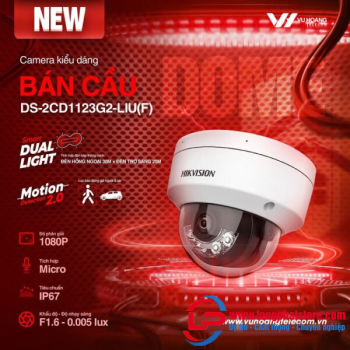 Camera IP 2MP bán cầu HIKVISION DS-2CD1123G2-LIUF