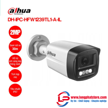 Camera IP 2MP DAHUA DH-IPC-HFW1239TL1-A-IL có mic