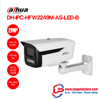 Camera IP 2MP DAHUA DH-IPC-HFW2249M-AS-LED-B