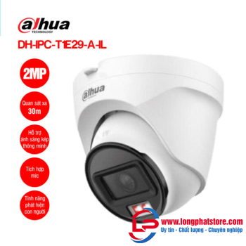 Camera IP 2MP Dome DAHUA DH-IPC-T1E29-A-IL