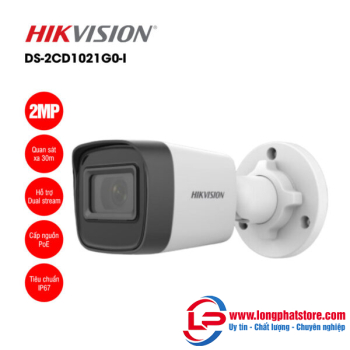 Camera IP 2MP thân trụ HIKVISION DS-2CD1021G0-I