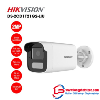 Camera IP 2MP thân trụ HIKVISION DS-2CD1T21G2-LIU