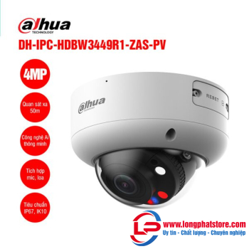 Camera IP 4MP DAHUA DH-IPC-HDBW3449R1-ZAS-PV