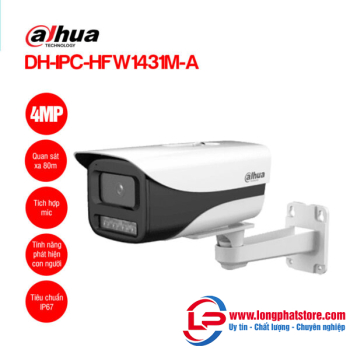 Camera IP 4MP DAHUA DH-IPC-HFW1431M-A