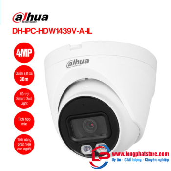 Camera IP 4MP Dome DAHUA DH-IPC-HDW1439V-A-IL