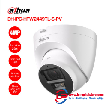 Camera IP 4MP Dome DAHUA DH-IPC-HDW2449T-S-PV