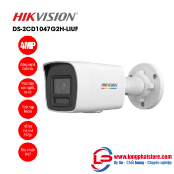 Camera IP 4MP thân trụ HIKVISION DS-2CD1047G2H-LIUF