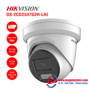 Camera IP Dome 4MP Hikvision DS-2CD2347G2H-LIU