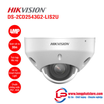 Camera IP Dome 4MP Hikvision DS-2CD2543G2-LIS2U
