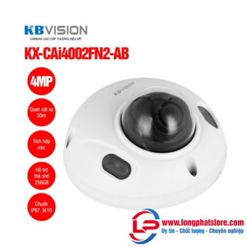 Camera IP Dome 4MP KBVISION KX-CAi4002FN2-AB