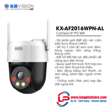 Camera IP PTZ Wifi 2MP KBVISION KX-AF2016WPN-AL