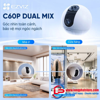 Camera mắt kép quay quét 2K+ EZVIZ C60P Dual Mix