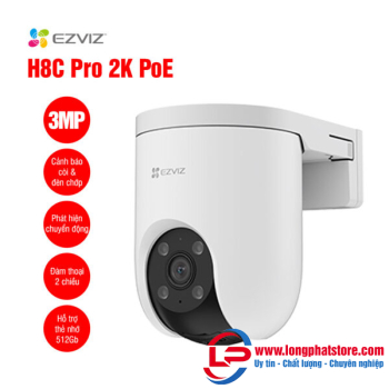 Camera quay quét 3MP EZVIZ H8C Pro (2K, PoE)