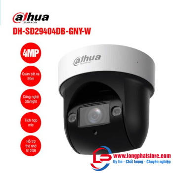 Camera Speed Dome Wifi 4MP DAHUA DH-SD29404DB-GNY-W