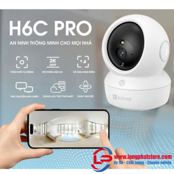 Camera WiFi quay quét EZVIZ H6c Pro 2K 3MP