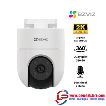 Camera WiFi EZVIZ H8C 2K 3MP (Quay quét ngoài trời, đàm thoại 2 chiều)