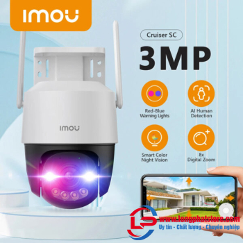 Camera Wifi iMOU Cruiser SC 2K 3MP (IPC-K7FP-3H0WE), quay quét 360 độ