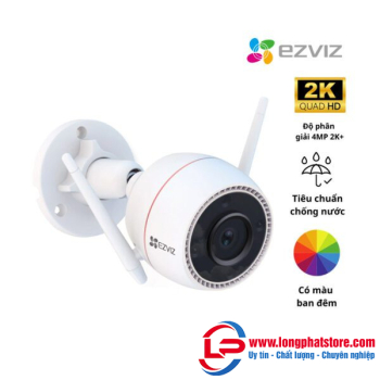 Camera WiFi thông minh ngoài trời 4MP EZVIZ H3C 2K+ (CS-H3c-R100-1J4WKFL)